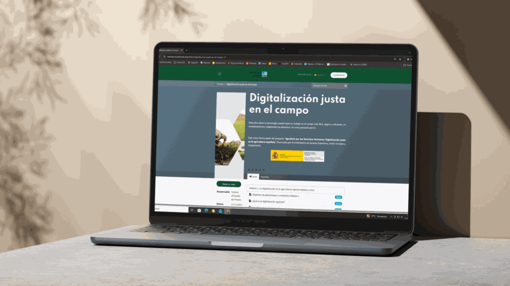 Curso gratuito de digitalización justa para el sector agrícola