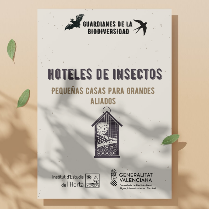 Hotel d’insectes construït per a afavorir la biodiversitat