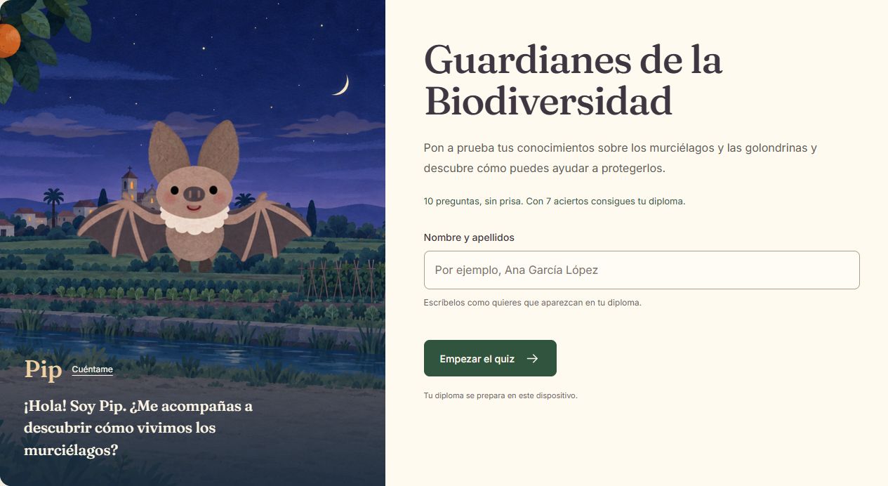 Captura del quiz con diploma